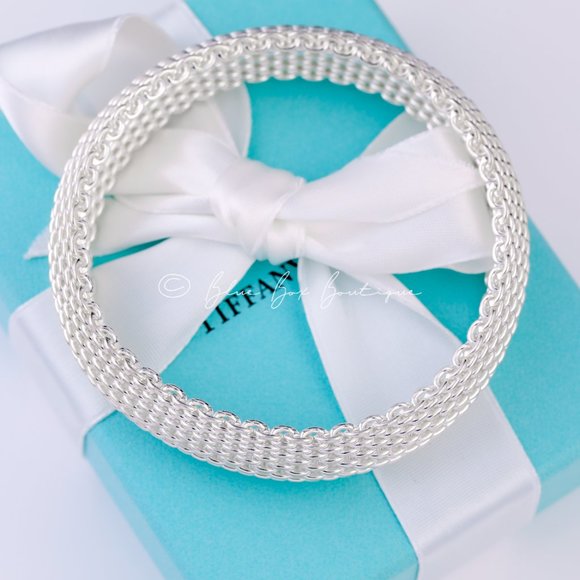 Tiffany & Co. Bracelet SOMERSET Mesh Bangle Bracelet in Sterling Silver - Picture 4 of 9
